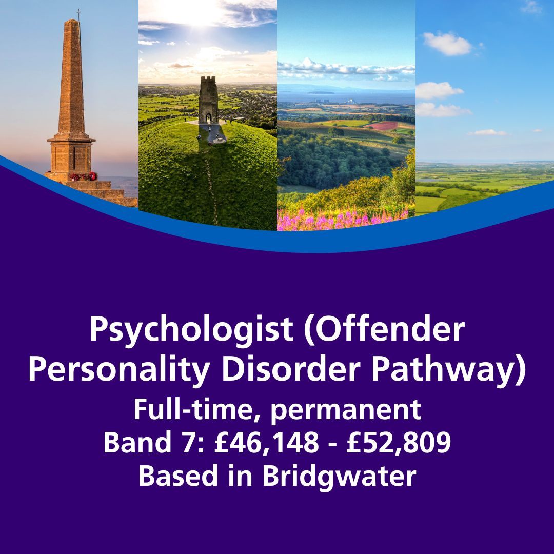 We’re seeking a motivated Psychologist to join our team and provide specialist support for the Offender Personality Disorder Pathway (OPD). 

For more information on the role and to apply: buff.ly/4i85Uvh