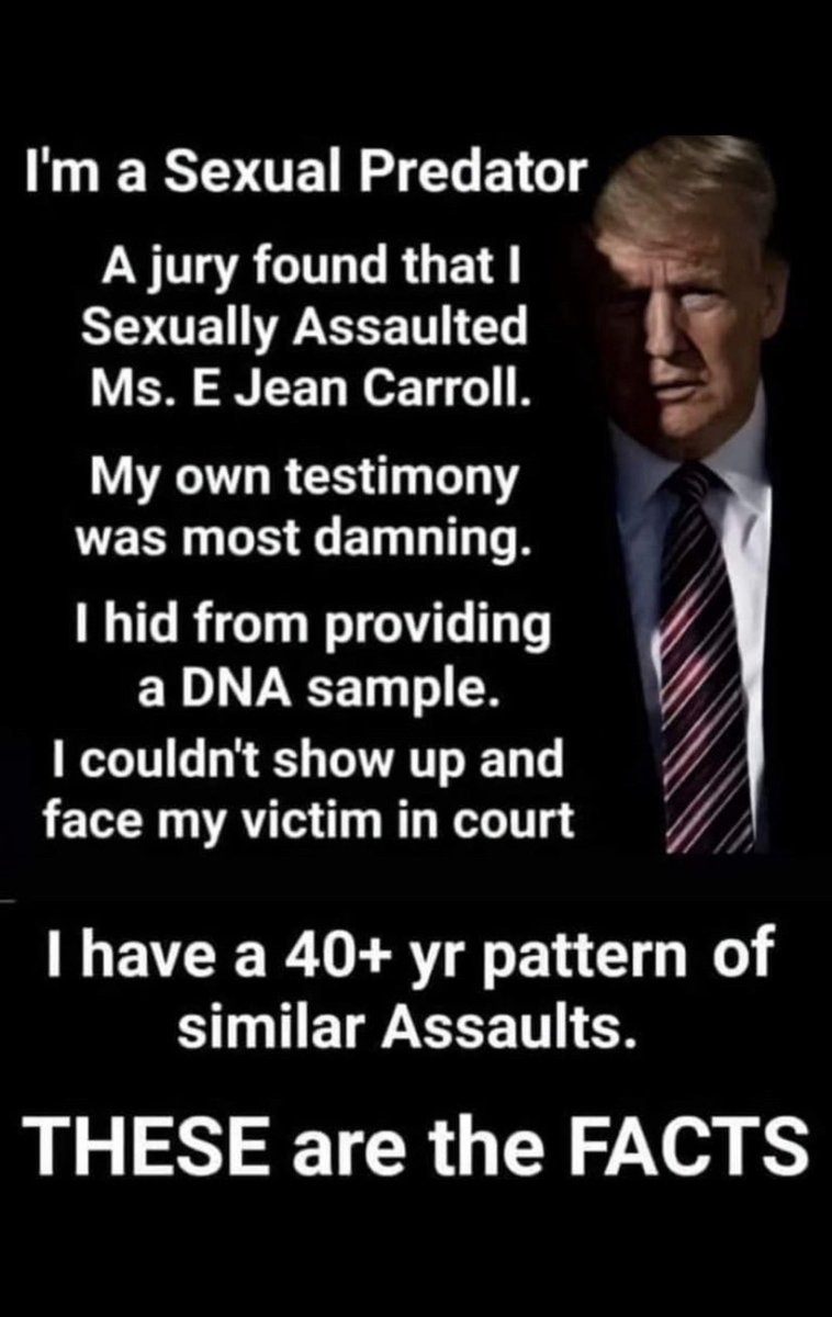 SPBMcKenna's tweet image. #TrumpIsUnfitForOffice 
#TrumpIsARapist
#TrumpIsASexualPredator