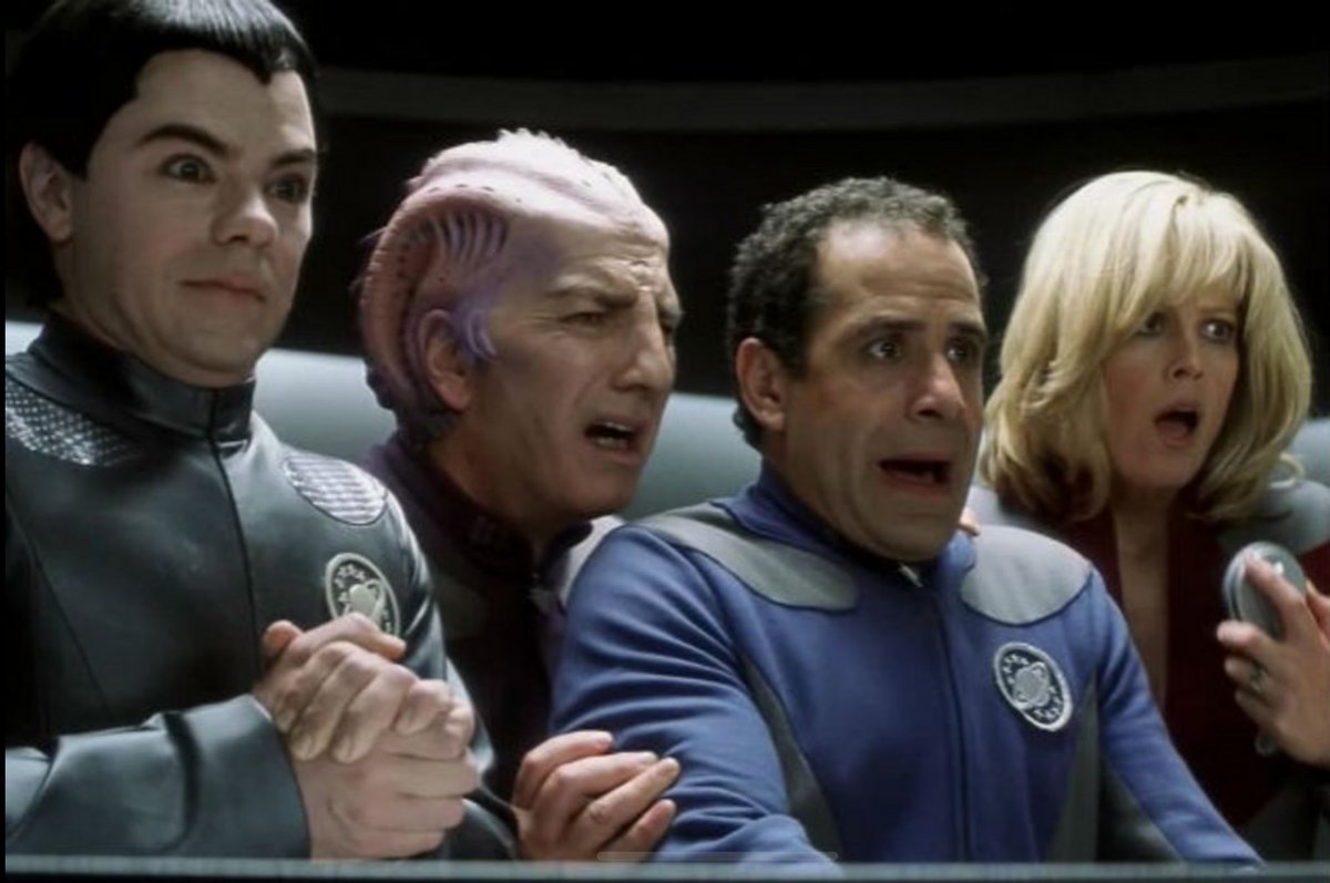 In a change to our advertised programming and by popular demand, Monday's episode will see us tackling Galaxy Quest (don't worry, LOTR will follow the week after). A perfect weekend movie if you're watching along with us!