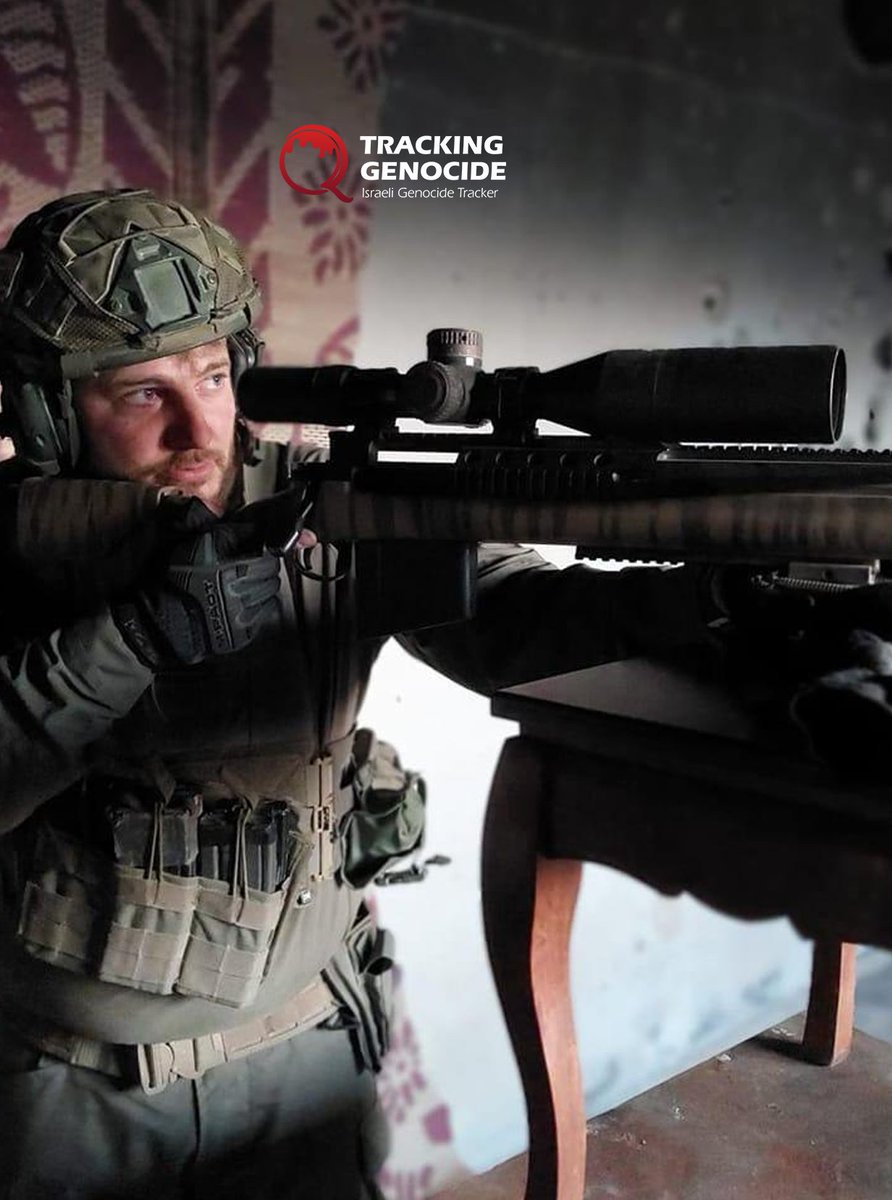 trackingisrael's tweet image. American Israeli sniper Joshua Boone, a member of the Golani Brigade's Reconnaissance Unit (Sayeret Golani), participated in the Gaza genocide.