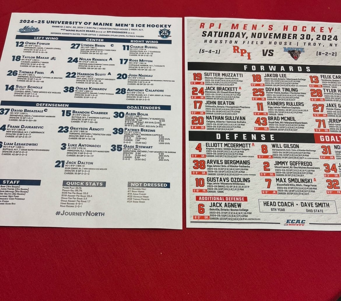 Always check the <a href="/GameNotesBud/">Game Notes</a>  <a href="/armdog/">Colby Armstrong</a> 

<a href="/RPI_Hockey/">RPI Men's Hockey</a> <a href="/MaineIceHockey/">Maine Men’s Ice Hockey</a>