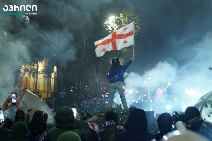 YourAnonCentral's tweet photo. When Tyranny rises, you have to rise higher. #georgiaprotests https://t.co/FbmorWJ8nB
