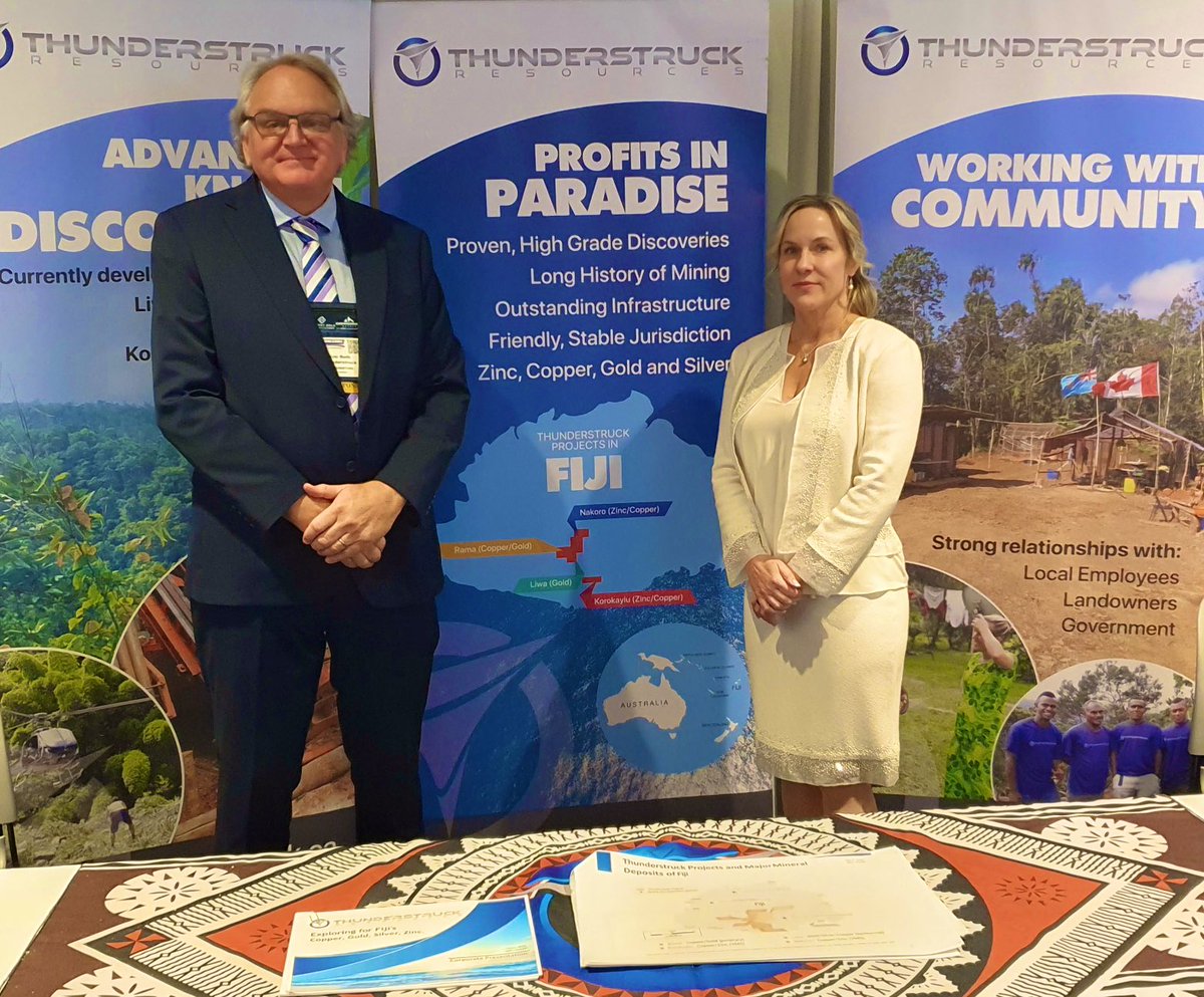 AWETSXV's tweet photo. It was an honor to attend the 50th Anniversary of the New Orleans Conference. Thank you to Brien Lundin and his team for putting together such a great event. A special thanks to our technical director, Eric Roth, for his help at the booth!

#Thunderstruck #Fiji #Copper #Gold https://t.co/kcGt3WQb5L