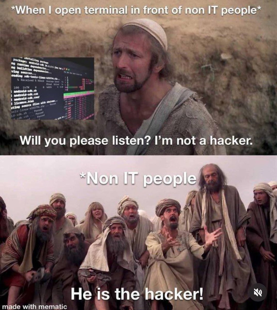 Python_for_ML's tweet image. He is the hacker ๐ ๐ ๐คฃ Relatable?โฆ
๐ท๏ธ Tag a friend who needs to see this ๐
๐พ Save this post
โ
Follow @prof_python