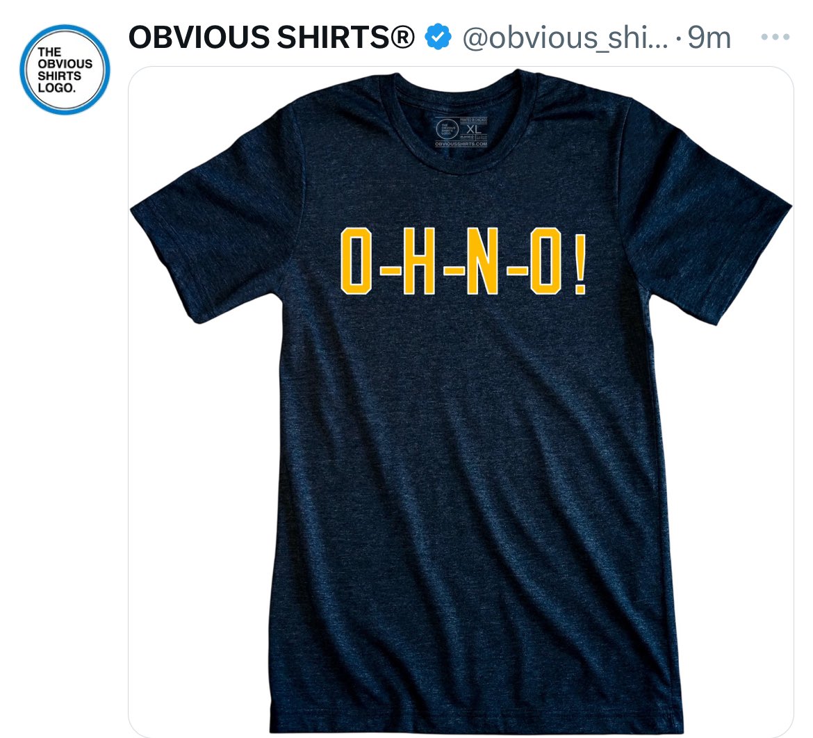 Brianeken's tweet photo. @jonhein Gotta got yourself one of these @obvious_shirts https://t.co/9bYC4j3W62