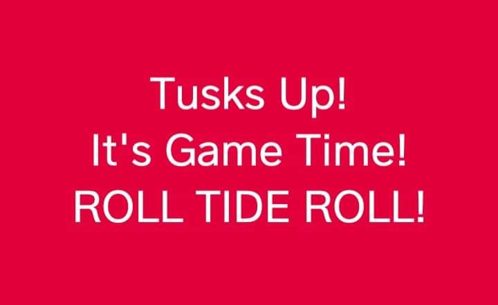 demchw's tweet photo. GO BAMA, BEAT AUBURN!! 🐘🔨🐅
#RollTide https://t.co/1pQrjJFGQq