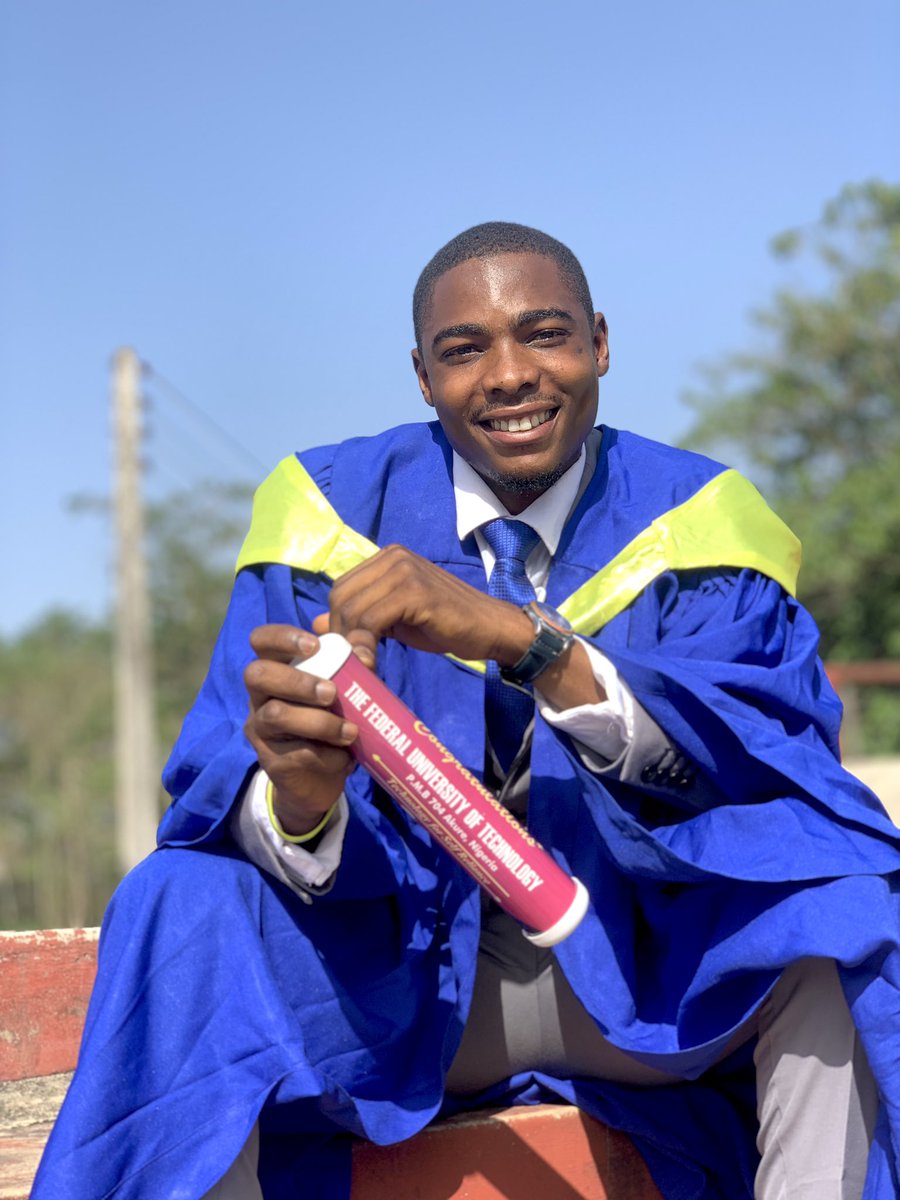 the_ardent_pen's tweet photo. https://t.co/kJNi6XDUq6 in Industrial Chemistry successfully bagged!

✅ First class honours
✅ 3.85 to a first class
✅ Resielience, faith, and self-belief coupled with grace.

 #FUTA 
#Convocation 
#FUTAconvocation https://t.co/T3hKIjmGKt