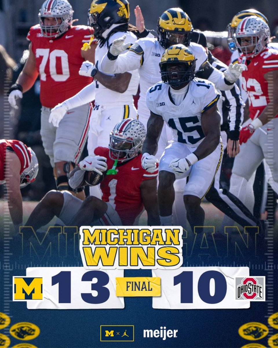 Let’s go boys! Hail to the Victors!!!