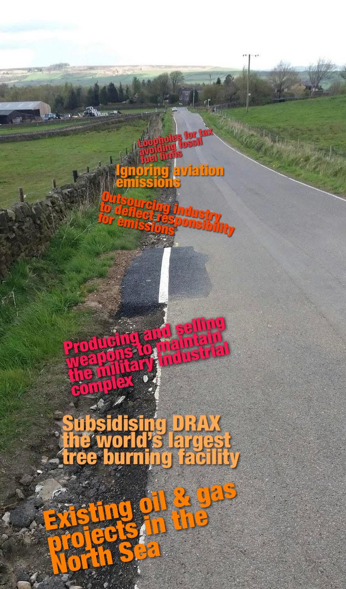 Actual photo of the UK Govt acting on climate change by not issuing new North Sea oil and gas licenses: