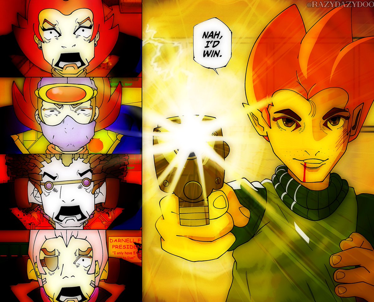 Razydazydoo's tweet photo. Picos School: The Anime…

(Hollow purple? More like yellow bullet) 

#Picoschool #newgrounds #newgroundsfanart #picoschoolfanart #pico #hollowpurple #jujutsukaisen #nahidwin https://t.co/HVnfBKxryv