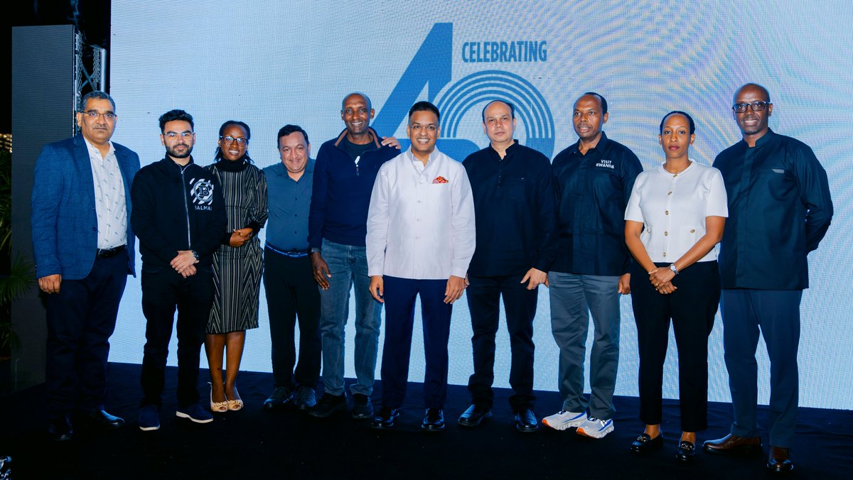 PHOTOS: Our Chairman and CEO sharing a light moment with distinguished stakeholders including the <a href="/RDBrwanda/">Rwanda Development Board</a> CEO Francis Gatare and <a href="/MTNRwanda/">MTN Rwanda</a> Board Chairman  Faustin K. Mbundu during the #CIMERWA2024 dinner gala at <a href="/golf_kigali/">Kigali Golf Resort & Villas</a> 

#LeadershipMoments
#CorporateEngagement