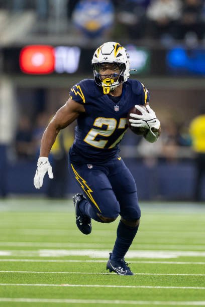 AdamSchefter's tweet image. Chargers announced they placed RB JK Dobbins on injured reserve because of his knee injury, sidelining him for a minimum of four weeks.