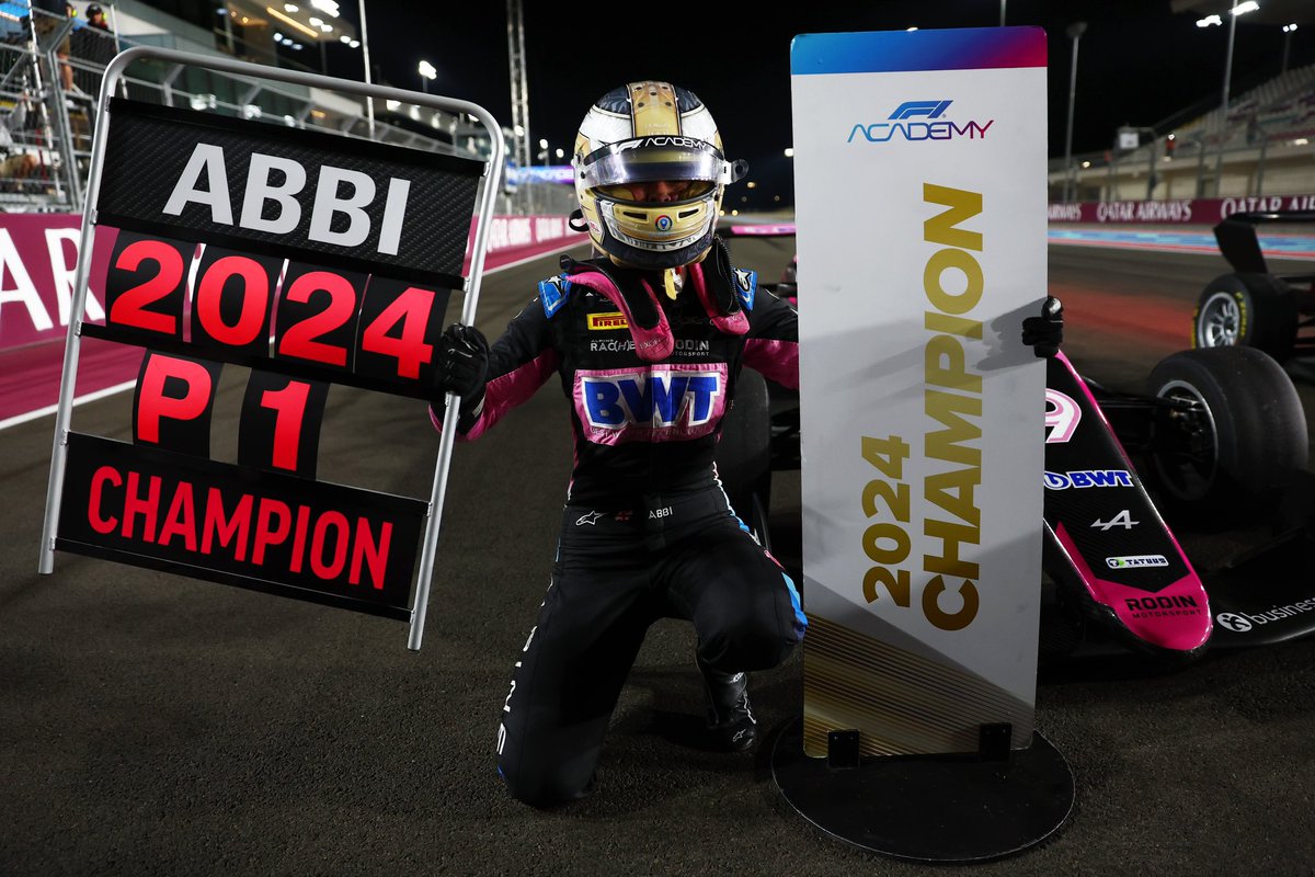 AbbiPulling's tweet image. CHAMPION! 🏆✨This feels AMAZING! 

#QatarGP