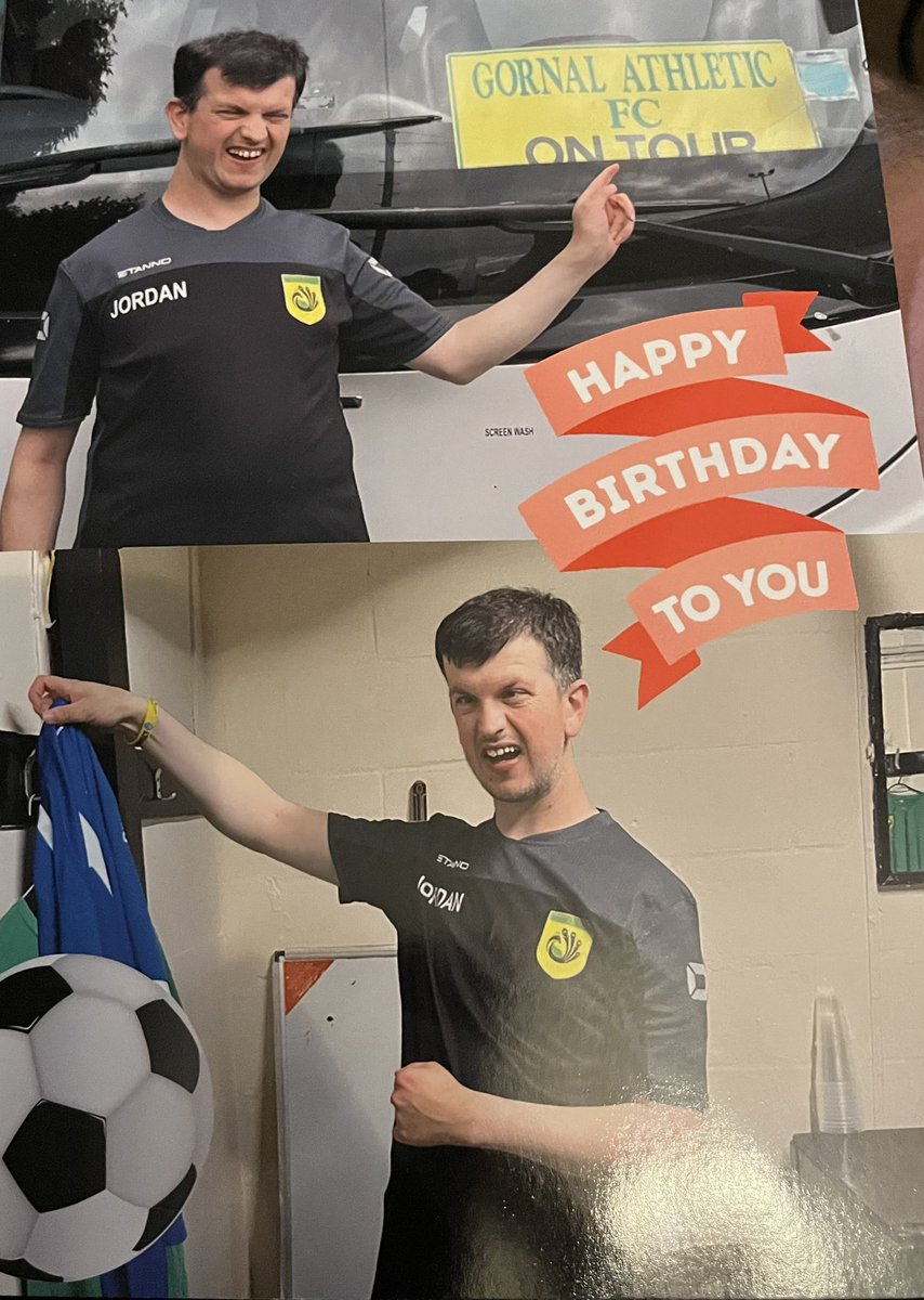 Wayne shakespeare⚽️ (@wayneshakespea1) on Twitter photo Jordans had an absolutely fantastic birthday got kit up and was surprised with a birthday card signed by all players and management and ciders in front of the lads and to top it off 3 points on top of his cake 🎂🥳⚽️ massive thank you to everyone <a href="/GornalAyWe/">Gornal Athletic Football Club</a> and fans ⚽️🦚💚💛UTFG Jordans had an absolutely fantastic birthday got kit up and was surprised with a birthday card signed by all players and management and ciders in front of the lads and to top it off 3 points on top of his cake 🎂🥳⚽️ massive thank you to everyone <a href="/GornalAyWe/">Gornal Athletic Football Club</a> and fans ⚽️🦚💚💛UTFG