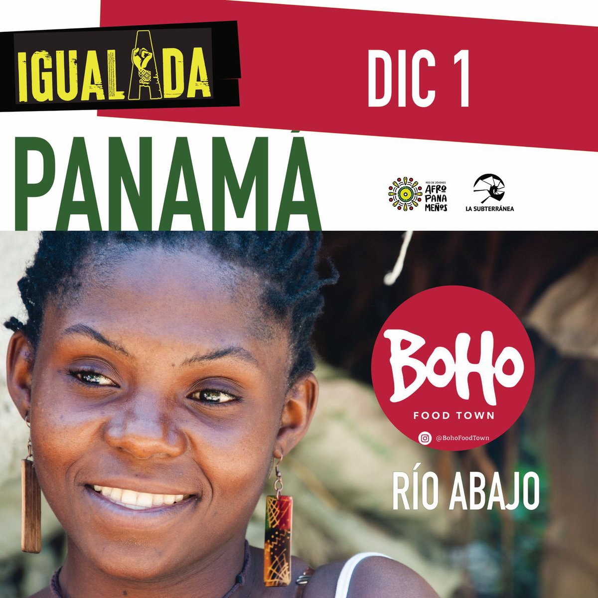 CineLaSubte's tweet photo. Este Domingo 1 de diciembre es tu última oportunidad para ver IGUALADA, estaremos en @bohofoodtown de @frobinsonpty en Río Abajo, te esperamos a las 7pm. Reserva tu entrada en $5 al Yappy 66145543. 

¿Y tú eres Igualada? https://t.co/46wp4OPsRI