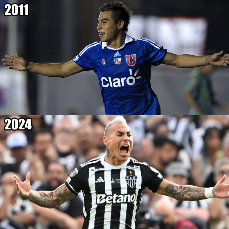 InvictosSomos's tweet photo. ¿Un chileno capaz de marcar en final de Copa Libertadores y en final de Copa Sudamericana? Don Eduardo Vargas, por supuesto. TURBOMAN.