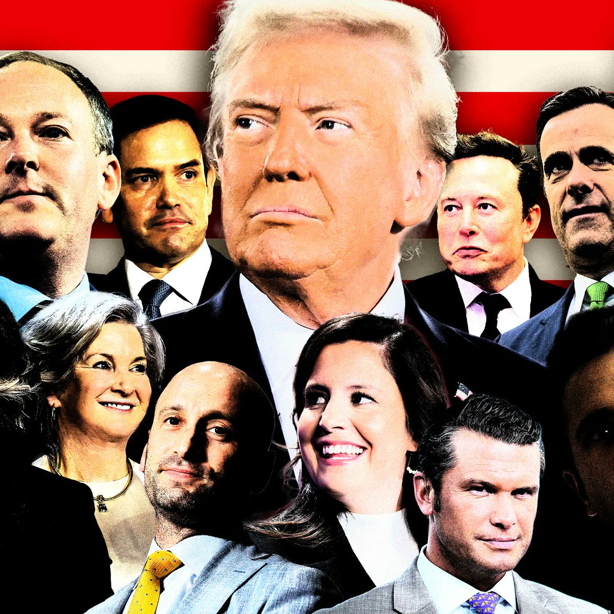 RealMartyT7's tweet photo. Trump’s Billionaire Cabinet Will Serve Themselves and Not The American People.

       The net worth of Trump’s cabinet picks is $340 Billion. Their combined net worth is larger than the GDP of 169 nations.  There has never been this much concentrated wealth in any government in history.  The DOGE promises to cut trillions from the budget. How many of those cuts will adversely affect these billionaires?  Absolutely zero. America will suffer great economic hardship and will lose access to vital government programs while billionaires will thrive.  That is a recipe for a massive upheaval from the people the Trump administration promises to make suffer.  It is inevitable. 

#DemVoice1    #DemsUnited    #ProudBlue