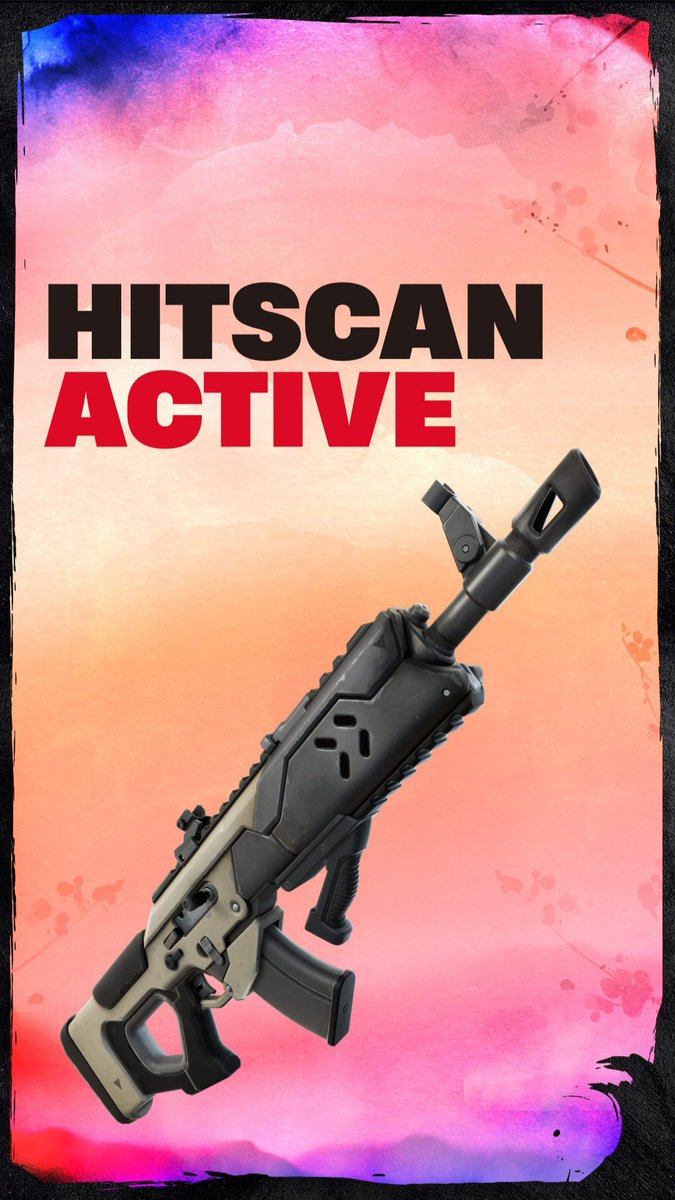 capyxFN's tweet image. New "Hitscan Active" gun