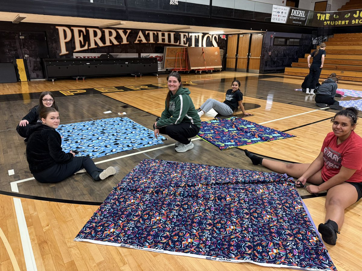 PHS Girls Basketball (@perrygirlsbball) on Twitter photo Spent some time together as a whole team- middle through high school- making blankets for the children at #akronchildren’s #linusproject. What a great way to appreciate and be thankful for all that we have and to give to others! <a href="/ThePHSnews/">PHS News</a> <a href="/PerryAthletics/">Perry Athletics</a> <a href="/EdisonMiddle/">Edison Middle School</a> Spent some time together as a whole team- middle through high school- making blankets for the children at #akronchildren’s #linusproject. What a great way to appreciate and be thankful for all that we have and to give to others! <a href="/ThePHSnews/">PHS News</a> <a href="/PerryAthletics/">Perry Athletics</a> <a href="/EdisonMiddle/">Edison Middle School</a>