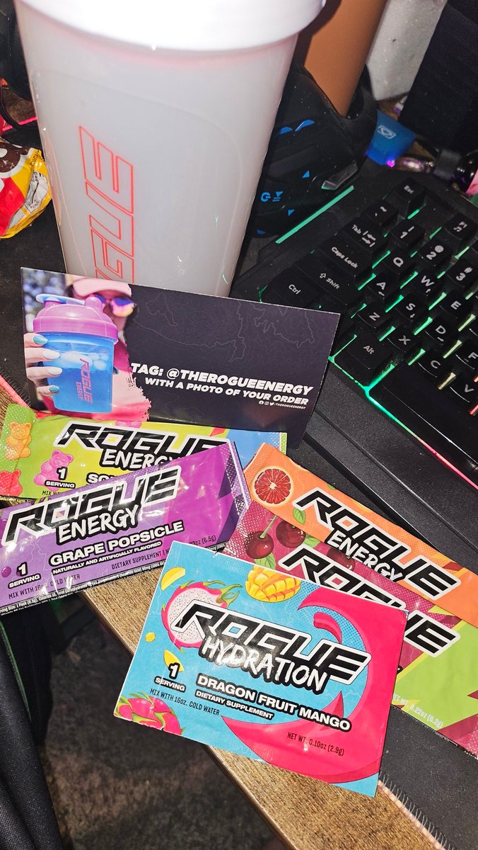 ChuckieRt's tweet photo. Finally came in, can't wait to mix it up... @TheRogueEnergy https://t.co/EPFAOwjEBb