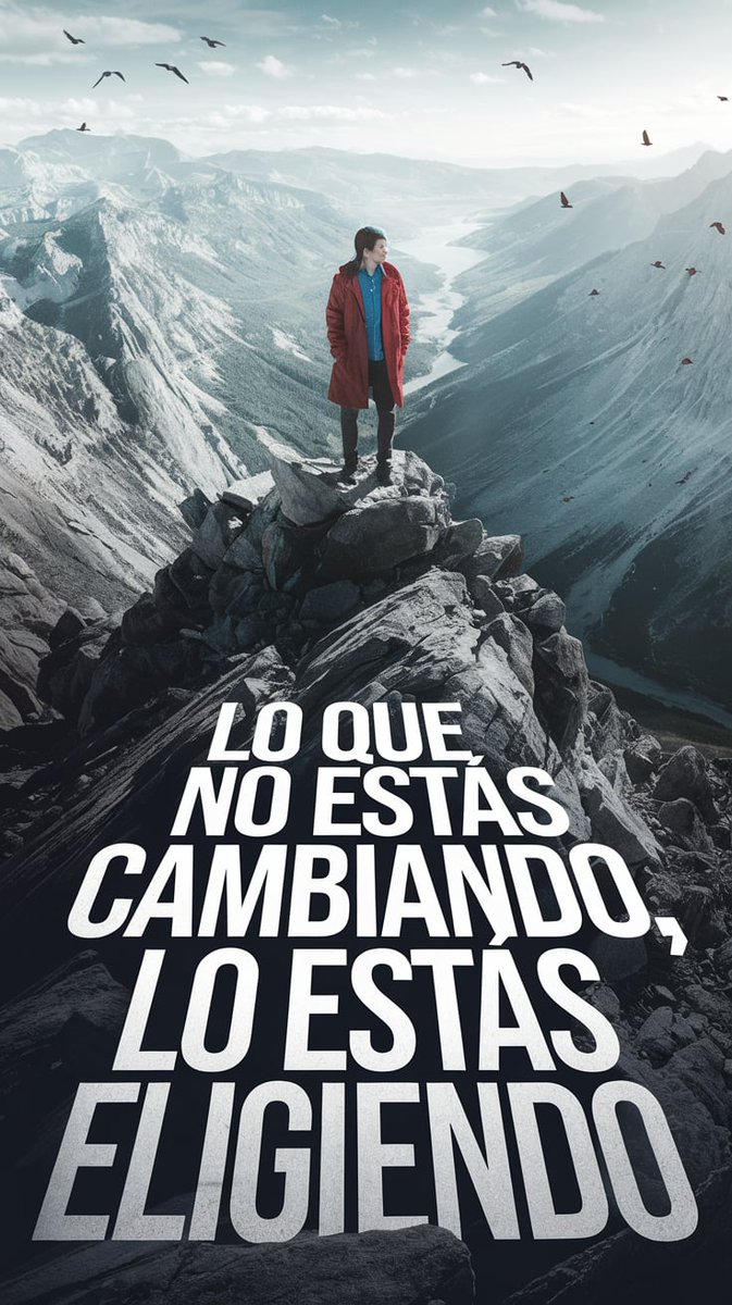 Si elijo no correr, estoy eligiendo no cuidar mi salud.
Si elijo no aprender, estoy eligiendo quedarme atrás.
Si elijo no tomar decisiones, estoy eligiendo que otros decidan por mí.
Lo que no estás cambiando, lo estás eligiendo. Al final, todo depende de ti.¿Qué vas a elegir hoy?