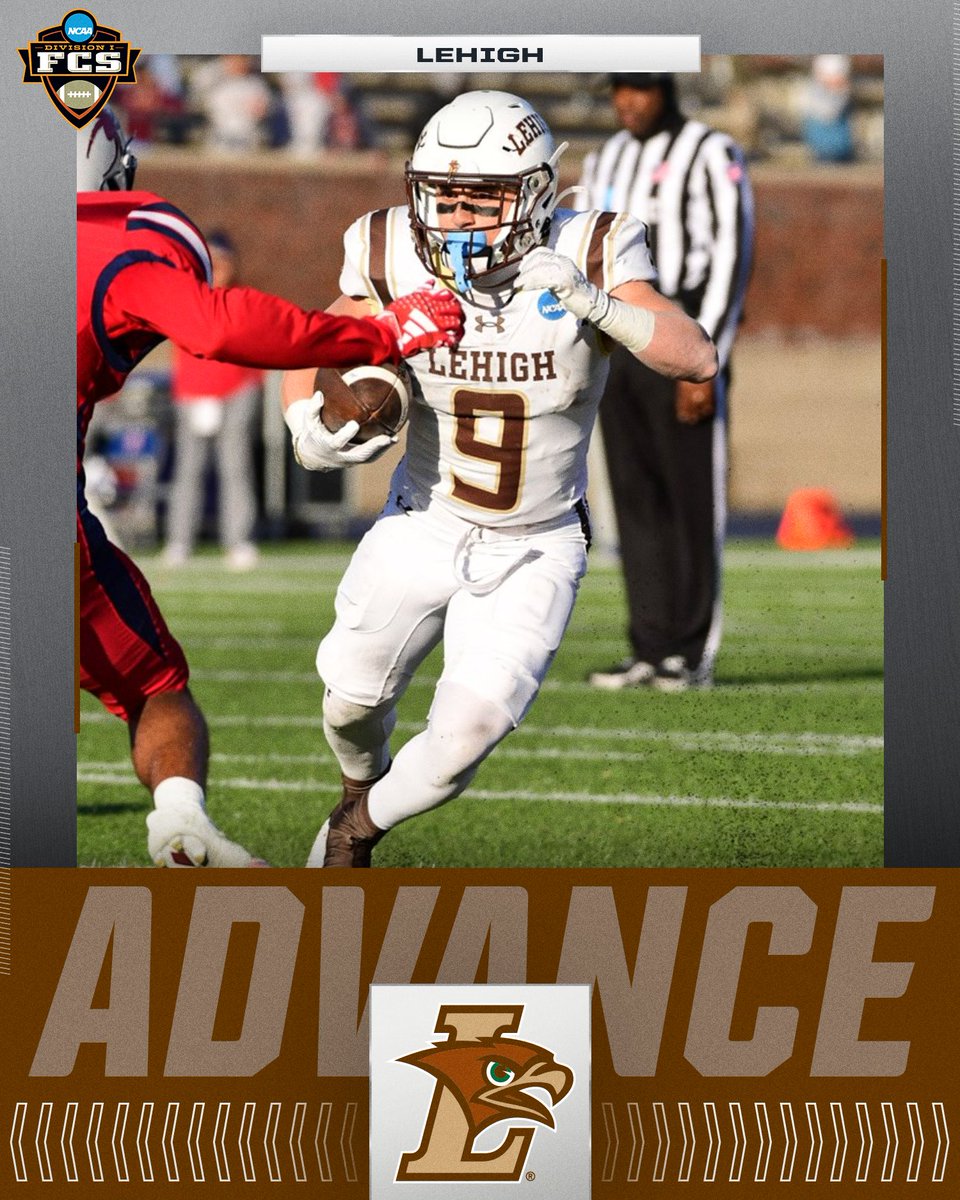 NCAA FCS Football (@ncaa_fcs) on Twitter photo FOR THE FIRST TIME SINCE 2011, LEHIGH ADVANCES❗️
<a href="/LehighFootball/">Lehigh Football</a> defeats (10) Richmond, 20-16, to advance to the Second Round of the #FCSPlayoffs FOR THE FIRST TIME SINCE 2011, LEHIGH ADVANCES❗️
<a href="/LehighFootball/">Lehigh Football</a> defeats (10) Richmond, 20-16, to advance to the Second Round of the #FCSPlayoffs