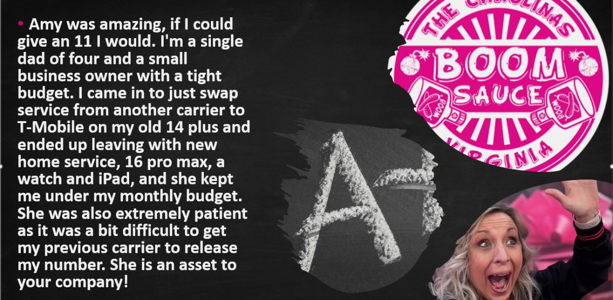 Cindy Falkner (@cindyfalkner) on Twitter photo Love celebrating our team with amazing customer experiences. Way to deliver an amazing magenta glove experience in Mt. Airy!!!! Congratulations Amy!!! <a href="/MrDennisJones/">Dennis Jones</a> <a href="/_LindaLarsen/">Linda Larsen | THE Carolinas #Boomsauce</a> Love celebrating our team with amazing customer experiences. Way to deliver an amazing magenta glove experience in Mt. Airy!!!! Congratulations Amy!!! <a href="/MrDennisJones/">Dennis Jones</a> <a href="/_LindaLarsen/">Linda Larsen | THE Carolinas #Boomsauce</a>