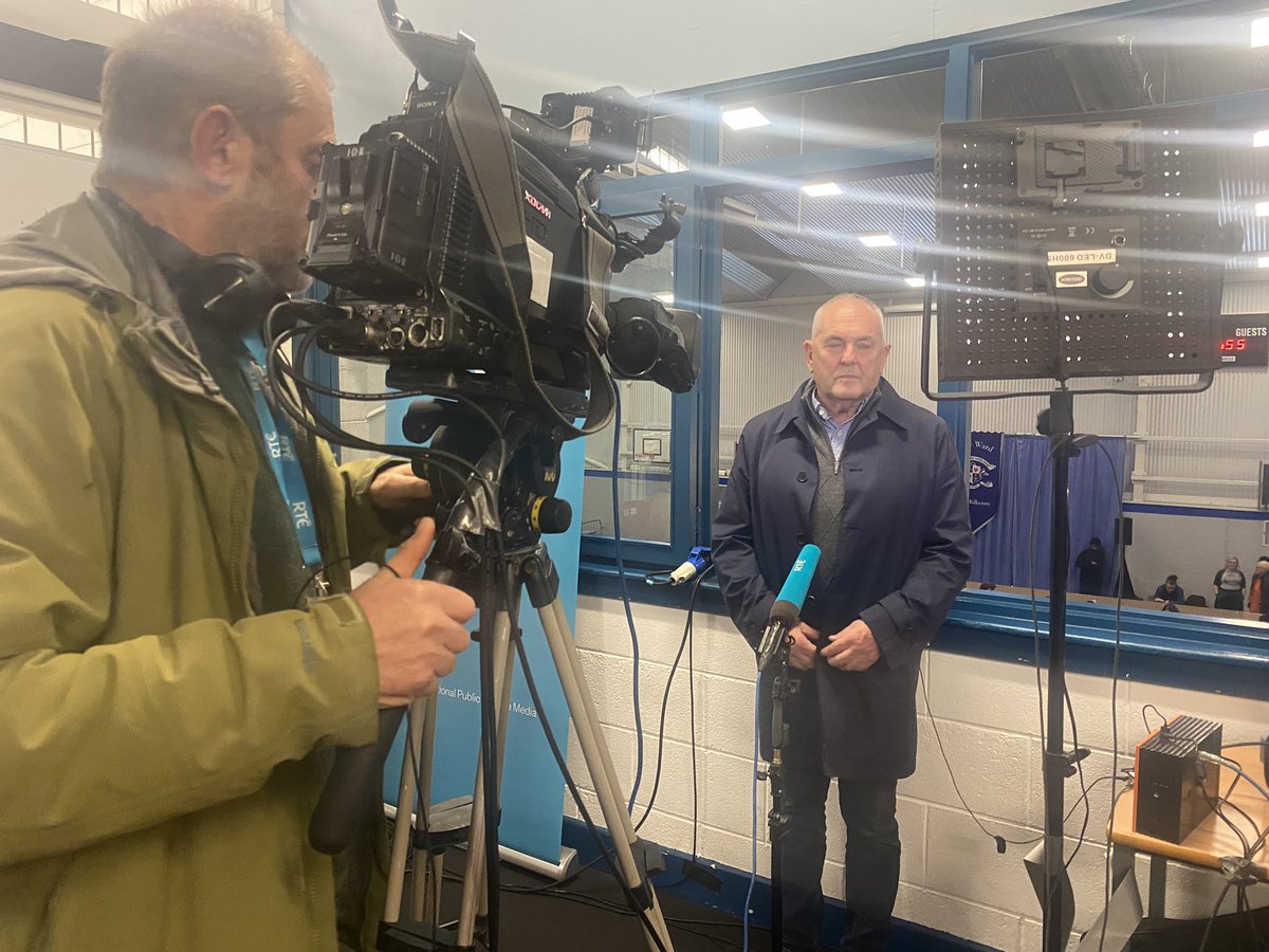 RTEcarlowkk's tweet image. Fianna Fáil’s John McGuinness about to go live with his assessment about how the five seats here will be filled #GE24 #CWKK
