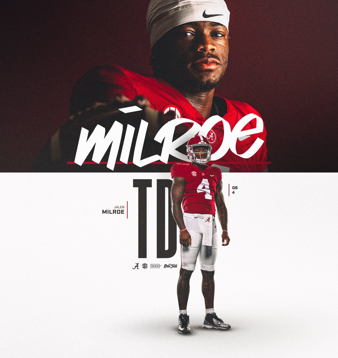 Walk it IN ✊
<a href="/JalenMilroe/">Jalen Milroe</a> 

2nd Q Bama 14 | Auburn 3