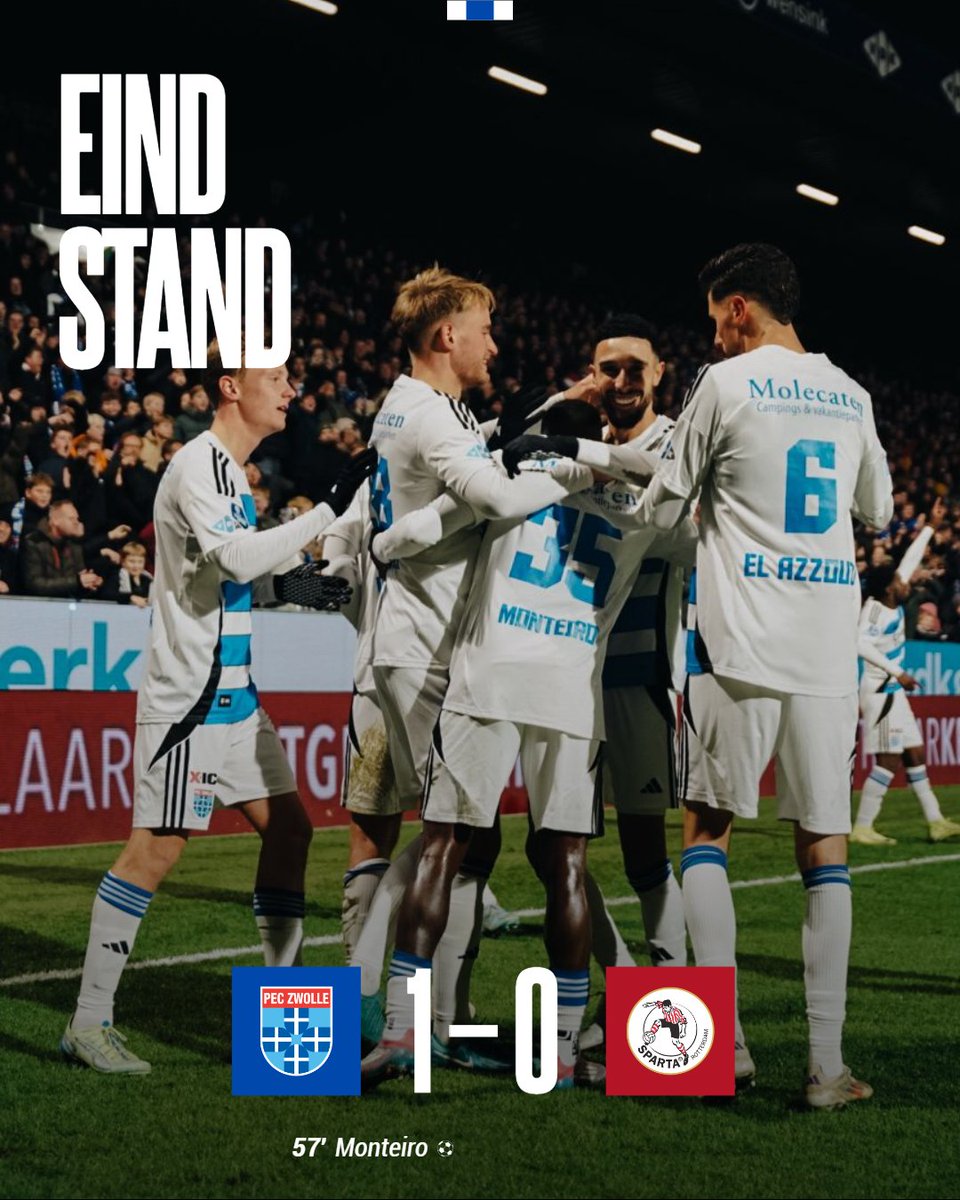 AFGELOPEN | Drie héle fijne punten! PEC Zwolle verslaat op eigen veld Sparta Rotterdam met 1-0 door een doelpunt van Jamiro Monteiro!
 
#pecspa #peczwolle #desespereertnimmer