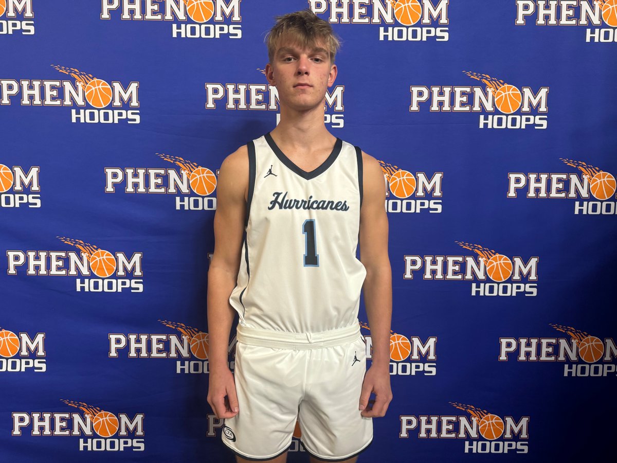 6'7 2028 Alex Wolf (Cape Fear Academy) is an intriguing young prospect with good size, frame &amp; touch around the basket. Has shown flashes of his skill. Uses body well to block/alter shots. Walls up well. Will be one to monitor in the coming years. #HoopsDreams910 #PhenomHoops