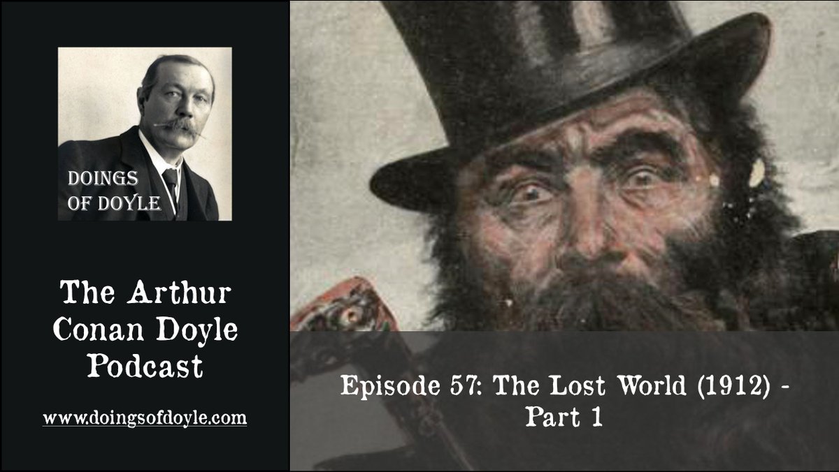 NOW ON YOUTUBE: Episode 57 - The Lost World (1912), Part 1. We discuss the first six chapters of Conan Doyle's classic adventure novel. Featuring: E. Ray Lankester, the Belgian Congo, explorers, bruise ointment and the Stool of Penance.

buff.ly/3VguUqo