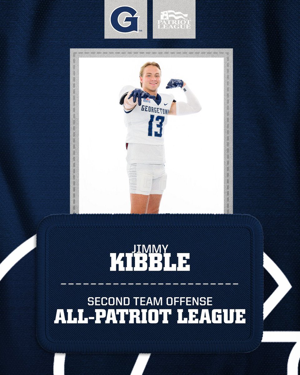 CoachAmoako's tweet image. Congratulations to All Patriot League Wideout Jimmy Kibble 🏅

#MoneyTeam #HoyaSaxa #DefendTheDistrict #ATTACK