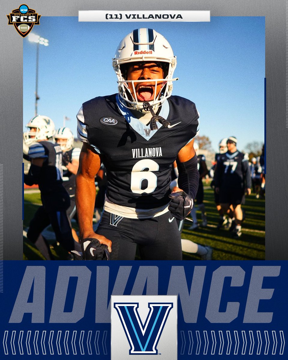 NCAA FCS Football (@ncaa_fcs) on Twitter photo WILDCATS ARE MOVING ON 😼
(11) <a href="/NovaFootball/">Villanova Football</a> defeats Eastern Kentucky, 22-17, to advance to the Second Round of the #FCSPlayoffs WILDCATS ARE MOVING ON 😼
(11) <a href="/NovaFootball/">Villanova Football</a> defeats Eastern Kentucky, 22-17, to advance to the Second Round of the #FCSPlayoffs