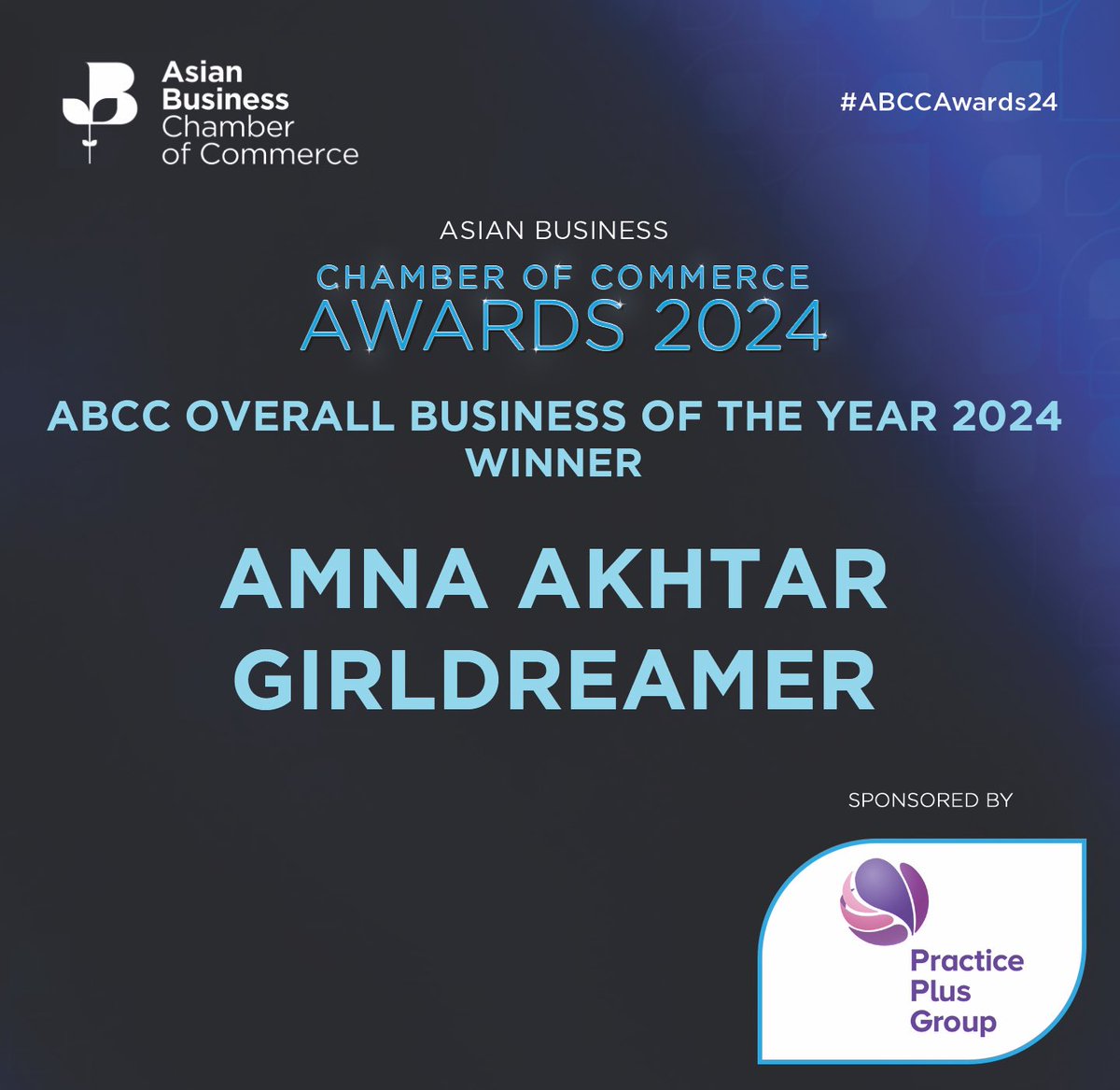 Asian Business Chamber of Commerce (ABCC) (@asianbizchamber) on Twitter photo This year’s ABCC Business of the Year is…<a href="/its_GirlDreamer/">GirlDreamer</a>!!!
Congratulations! 👏🥳
Award sponsored by <a href="/PracticePlusGrp/">Practice Plus Group</a>.
#ABCCAwards24 This year’s ABCC Business of the Year is…<a href="/its_GirlDreamer/">GirlDreamer</a>!!!
Congratulations! 👏🥳
Award sponsored by <a href="/PracticePlusGrp/">Practice Plus Group</a>.
#ABCCAwards24