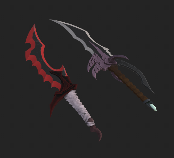 FeeitSama's tweet photo. Sung Jin Woo's Daggers i've made for a practice a while ago.

Model in Blender
Texture in Substance Painter
#RobloxDev #Roblox https://t.co/GpLGqAZ5Rz