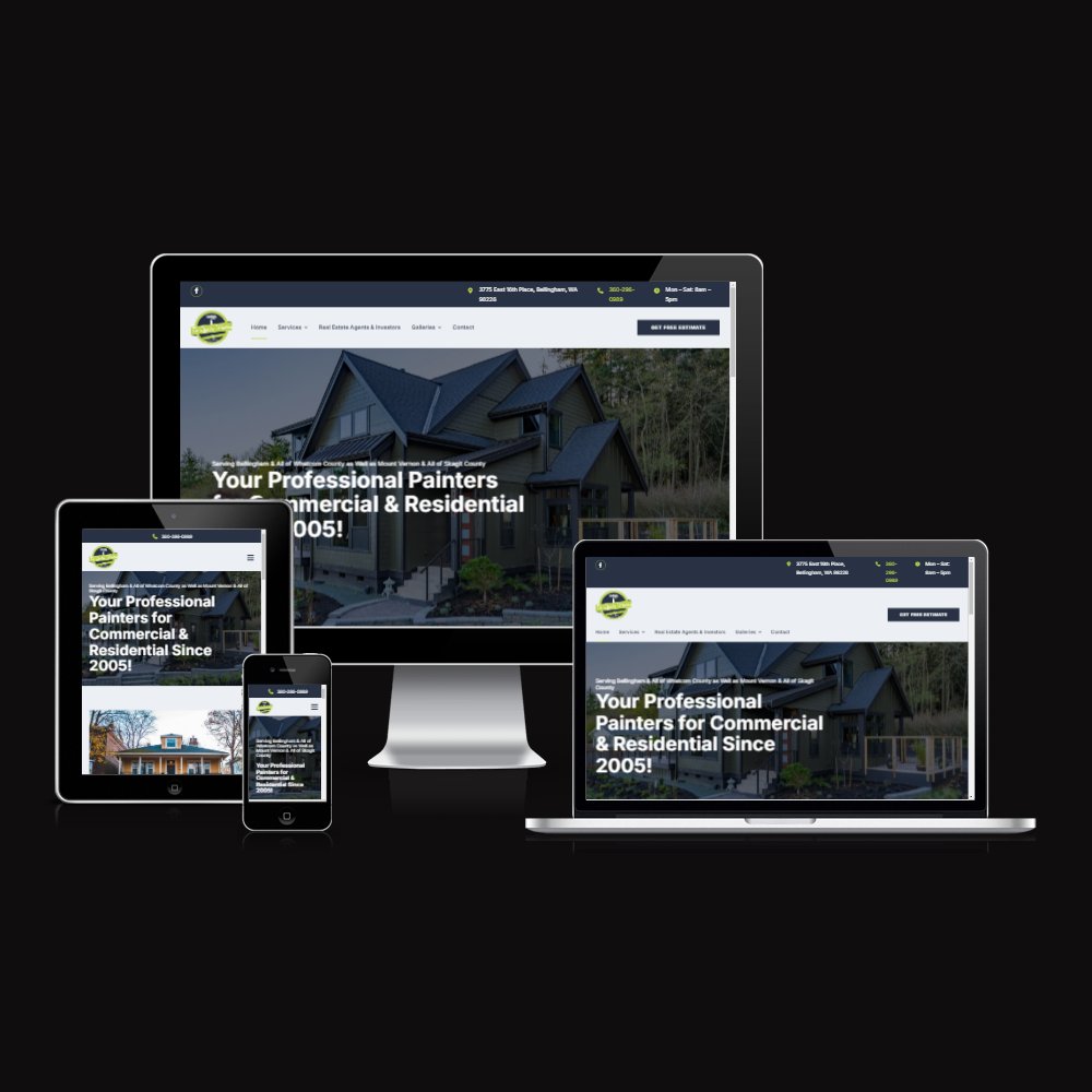 clickmonster's tweet image. The last November launch! Check on the new website for Top Quality Painting in Bellingham! bit.ly/3ZtiVs3 #wordpress #seo #bellingham