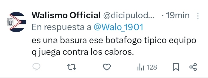 vikingsdty's tweet photo. @jhoan_claudio @A_Goyzueta4 Una bajada de tanga porque todos los descendidos estaban deseando q pierda botafogo jaja https://t.co/tDVOma4w2V