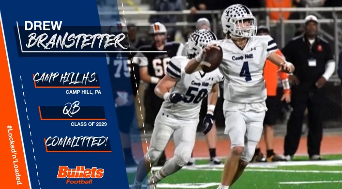 Drew Branstetter (@andrewbranstet4) on Twitter photo After a great call with <a href="/CoachTurch/">Nick Turchyn</a> I am happy to announce my commitment to Gettysburg College. I want to thank all of my coaches, teammates and my family. <a href="/Coach_JLynch/">Jason Lynch</a> <a href="/chadshenne/">Chad Henne</a> <a href="/timbigelow/">Tim Bigelow</a> <a href="/camphillfb/">Camp Hill Football www.camphillfootball.com</a> <a href="/CoachBPerkins/">Bryce Perkins</a> <a href="/GburgFB/">Gettysburg College Football</a> <a href="/_CallMeCoachK_/">Coach K</a> After a great call with <a href="/CoachTurch/">Nick Turchyn</a> I am happy to announce my commitment to Gettysburg College. I want to thank all of my coaches, teammates and my family. <a href="/Coach_JLynch/">Jason Lynch</a> <a href="/chadshenne/">Chad Henne</a> <a href="/timbigelow/">Tim Bigelow</a> <a href="/camphillfb/">Camp Hill Football www.camphillfootball.com</a> <a href="/CoachBPerkins/">Bryce Perkins</a> <a href="/GburgFB/">Gettysburg College Football</a> <a href="/_CallMeCoachK_/">Coach K</a>