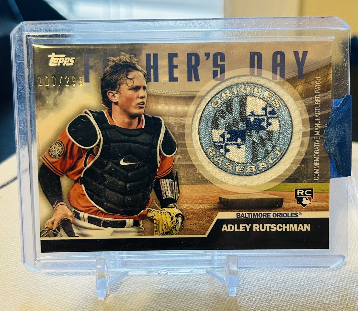 Eighty4Twelve's tweet image. Adley Fathers Day patch /299.
30.00 shipped BMWT.
#TBBCrew #thehobby #adley #baltimoreorioles #Orioles 
@HobbyRetweet_