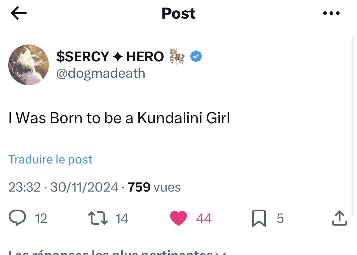 $Sercy is KUNDALINI 😱😱😱😱

$GOAT !