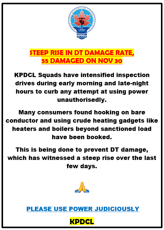 Kashmir Power Distribution Corporation Limited tweet media
