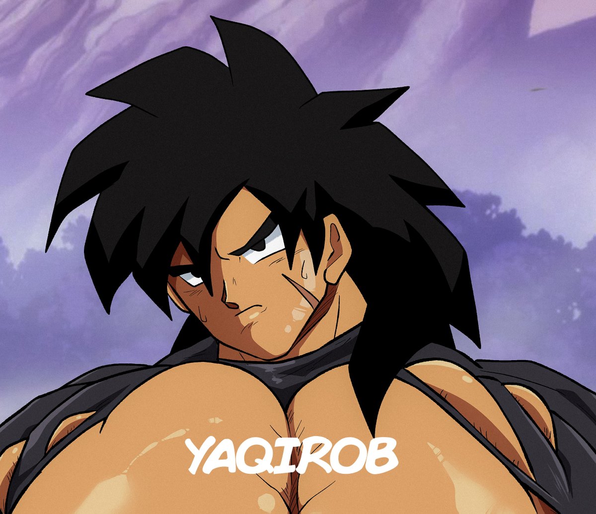 Yaqirob's tweet image. Broly's tits no longer fit 🤤