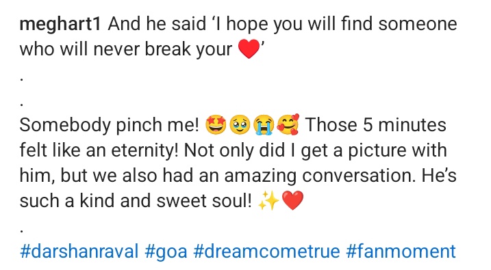 SubhashreeDZ's tweet photo. To have @DarshanRavalDZ who says you this face to face it's really a blessing :)
'i hope you will find someone who will never break your heart' 🫠 https://t.co/ECjpNEFjOt