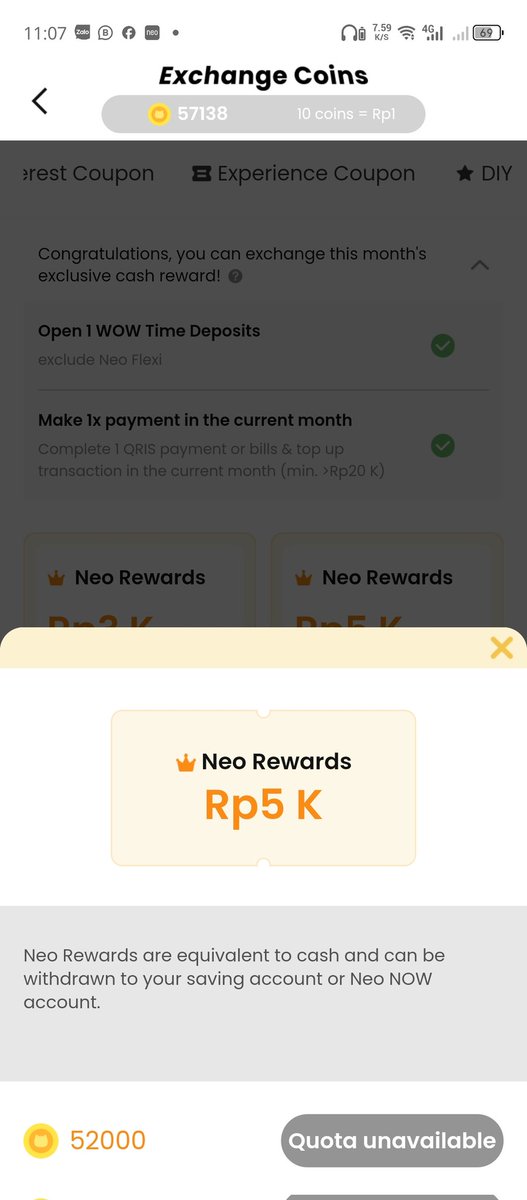 saltystudio's tweet photo. @bankneocommerce smell fishy banget nih... cash reward udah 2 bulan gak bisa diclaim terus. Jadi dejavu ngebangunin rasa trauma sama scammer money game di era pandemi aja deh ×_×° https://t.co/3KcyZFJeyB