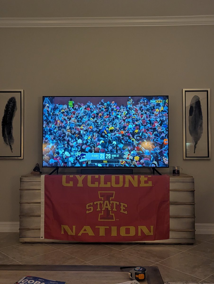 CoffmanBA's tweet photo. CYCLONES!!! Finally get that 10 win season.

Now please, help a brother out @BYUfootball https://t.co/fT3sxk2mW2