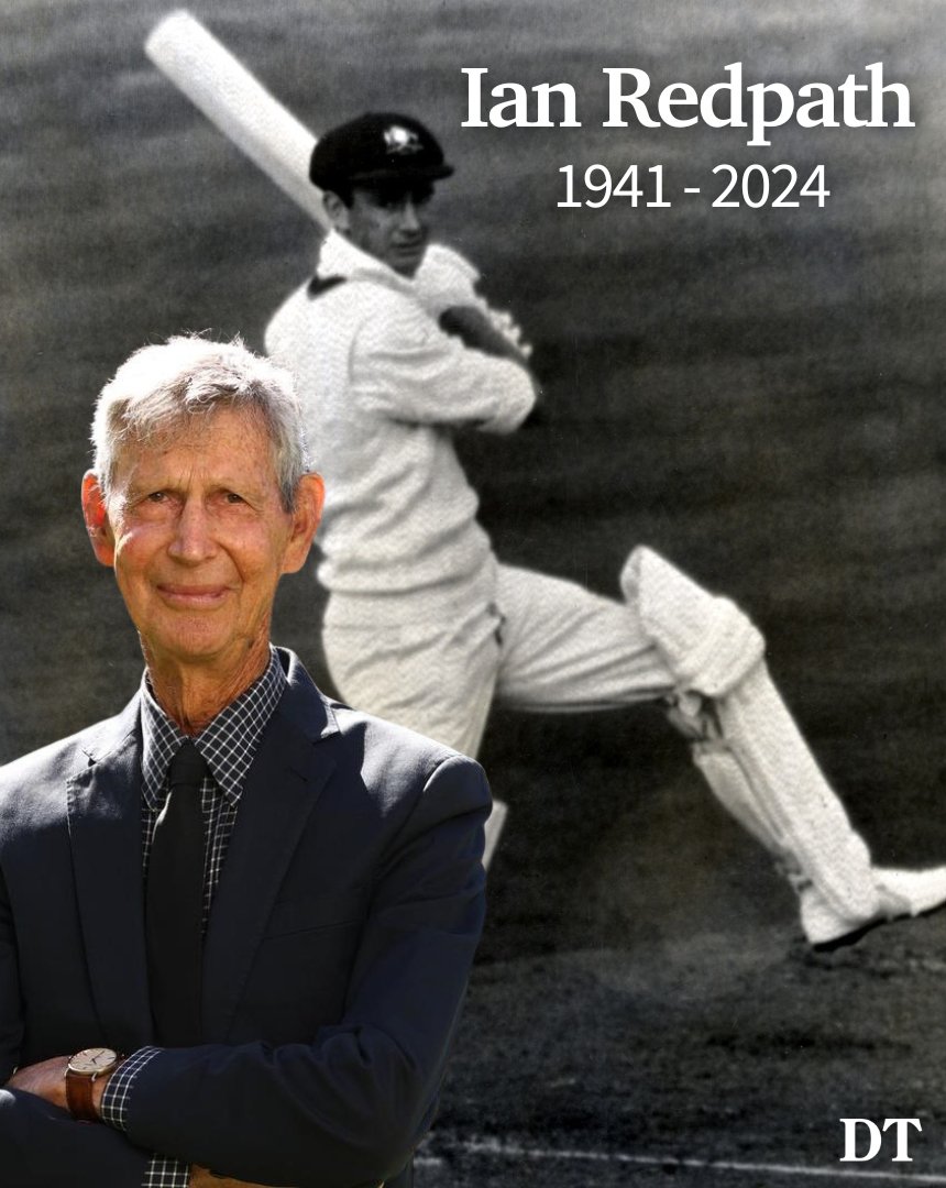 dailytelegraph's tweet photo. Victorian cricket has lost a favourite son and Australia one of its most resolute and respected players with the death of Ian Redpath at age 83. TRIBUTES - https://t.co/oFg53kKDzo https://t.co/eIvhspiUvG