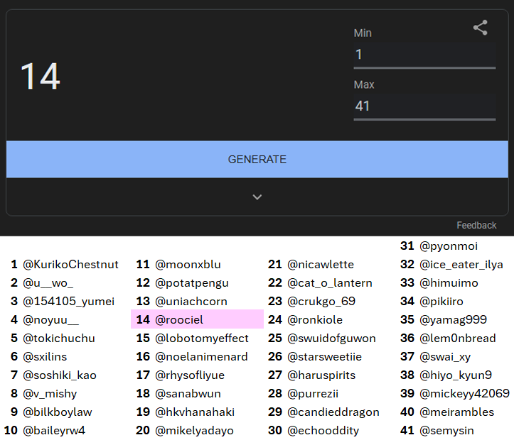 our re-raffled winner is <a href="/roociel/">irene🌻</a> !! Thank you guys again for your support 🥺🫶