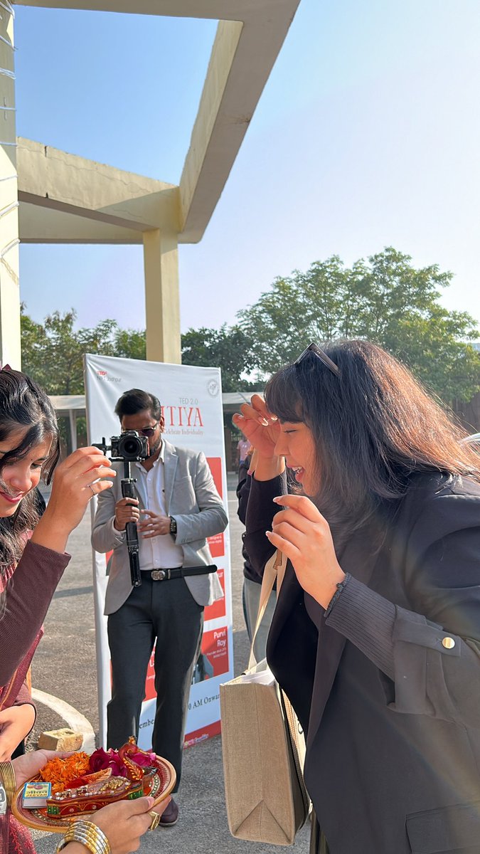 It’s official! Ms. Shivangi Lahoty is here, at #TEDxNIFTJodhpur to lead us into a day full of learning and growth.

#ShivangiLahoty #FashionEducation #DesignLeadership #Inspiration