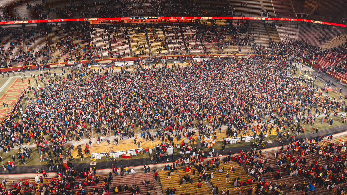 Hassel_Chris's tweet photo. Iowa State fans — I doubted you. You proved me wrong. Enjoy it! https://t.co/D9XhaoPXyN